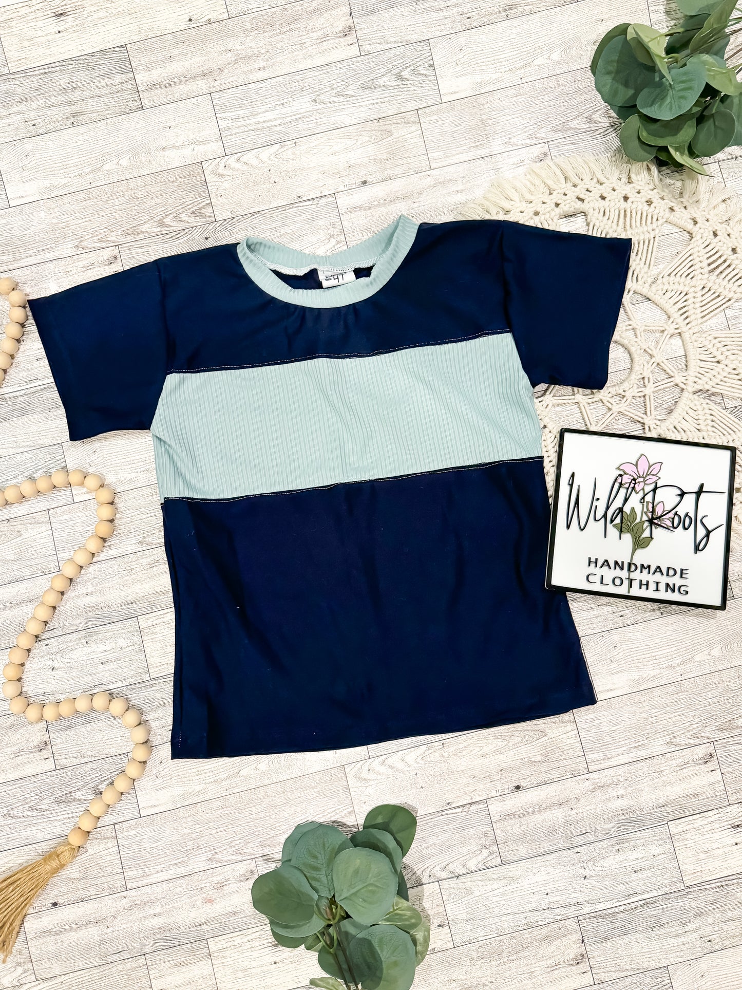 Fabric - Navy tshirt fabric