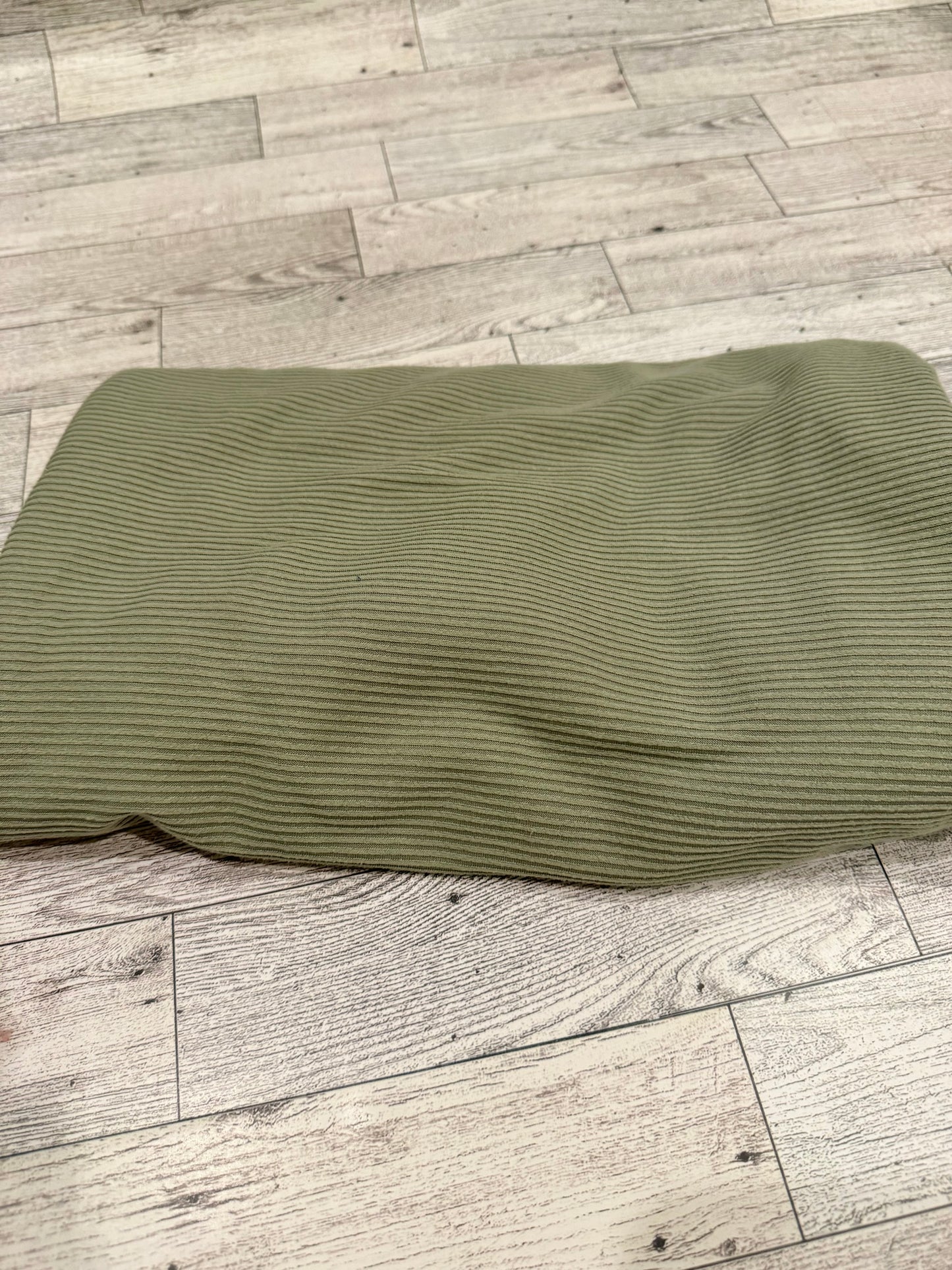 Fabric - Light Green Brushed Rib Knit