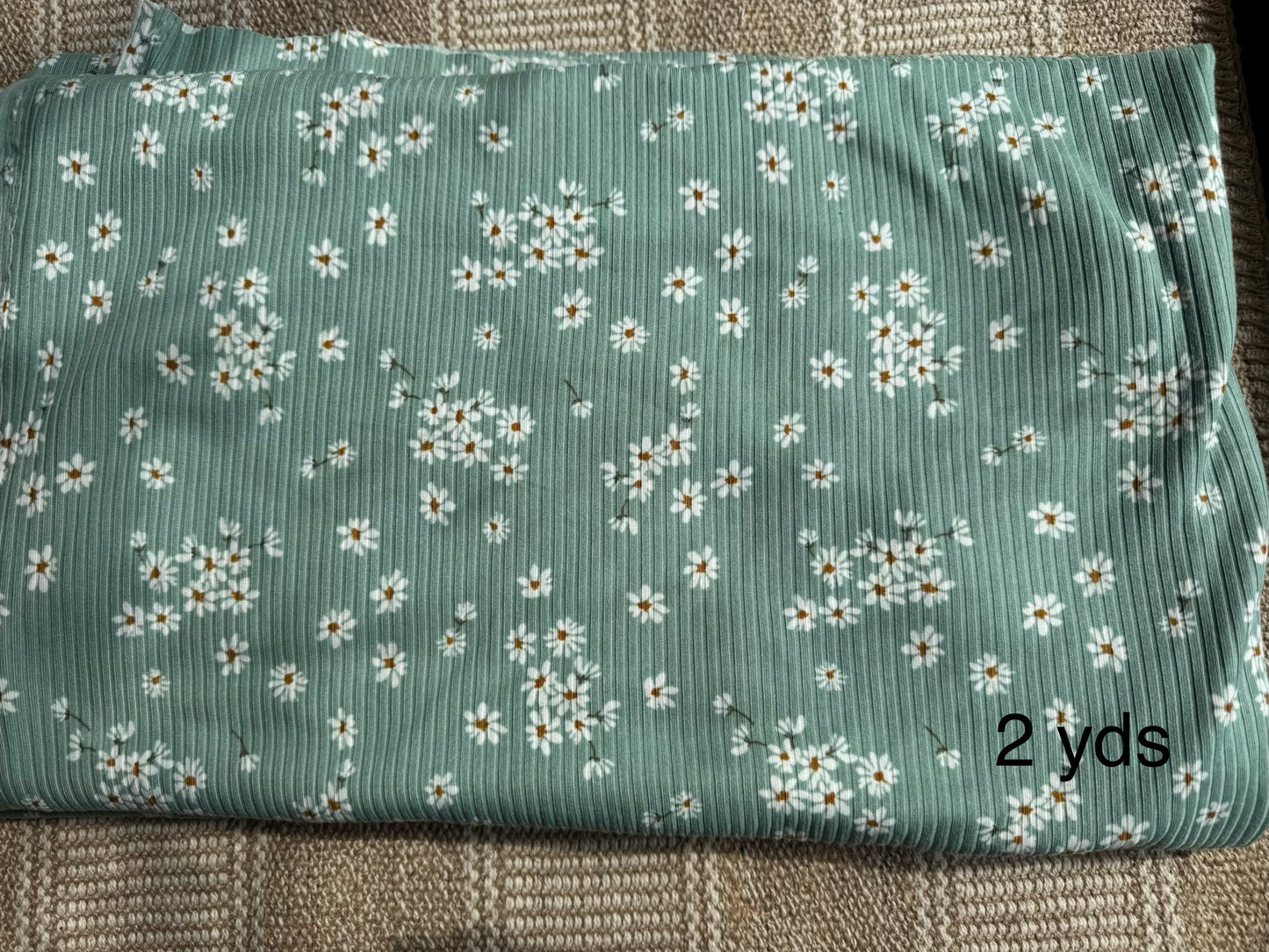 Fabric - floral teal
