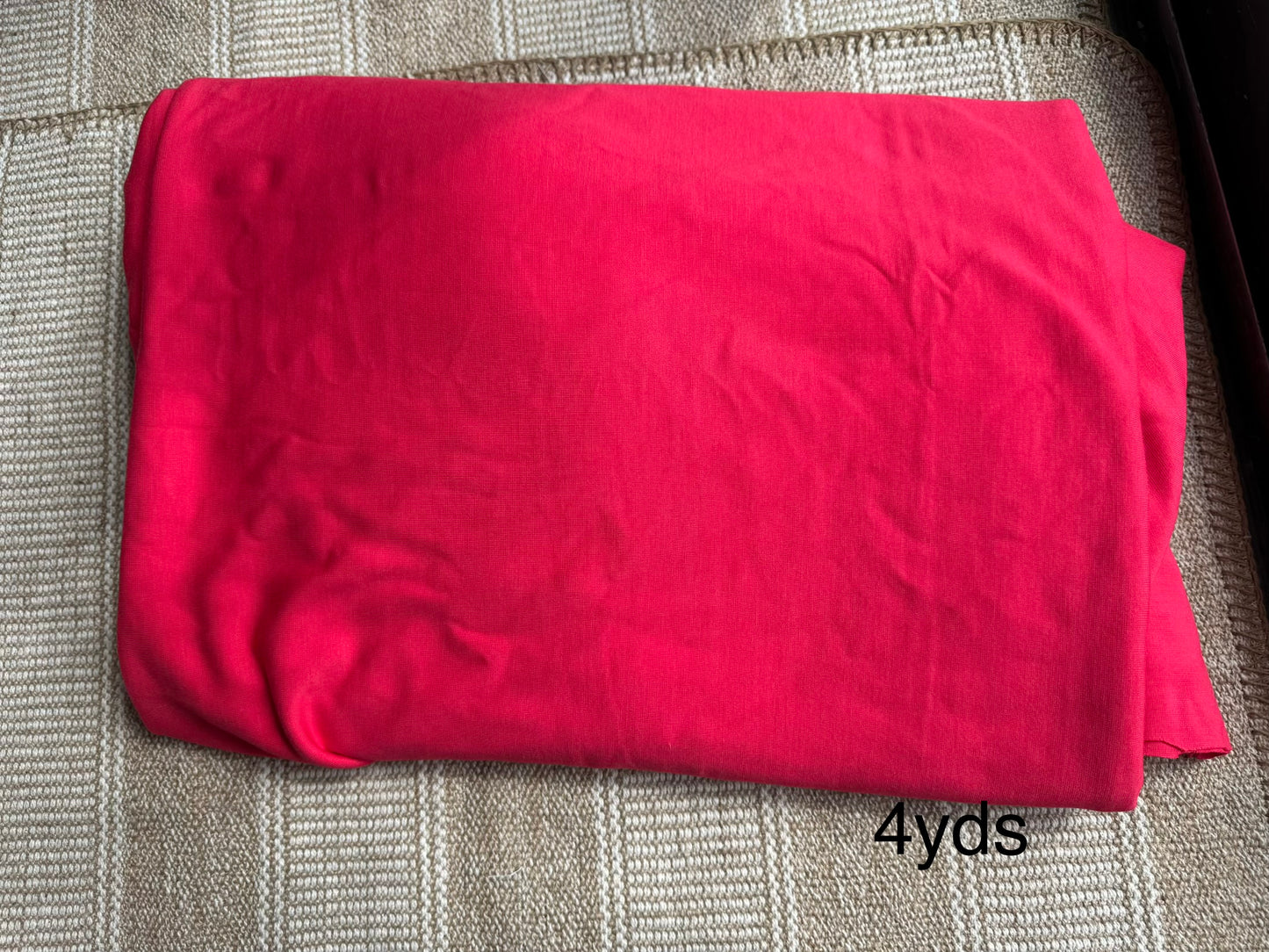 Fabric - athletic blend bright red