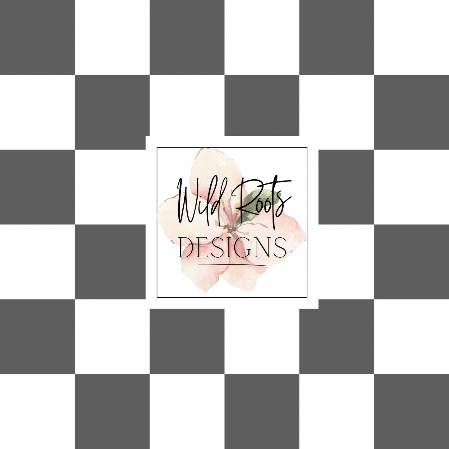 Muted Black Checkers