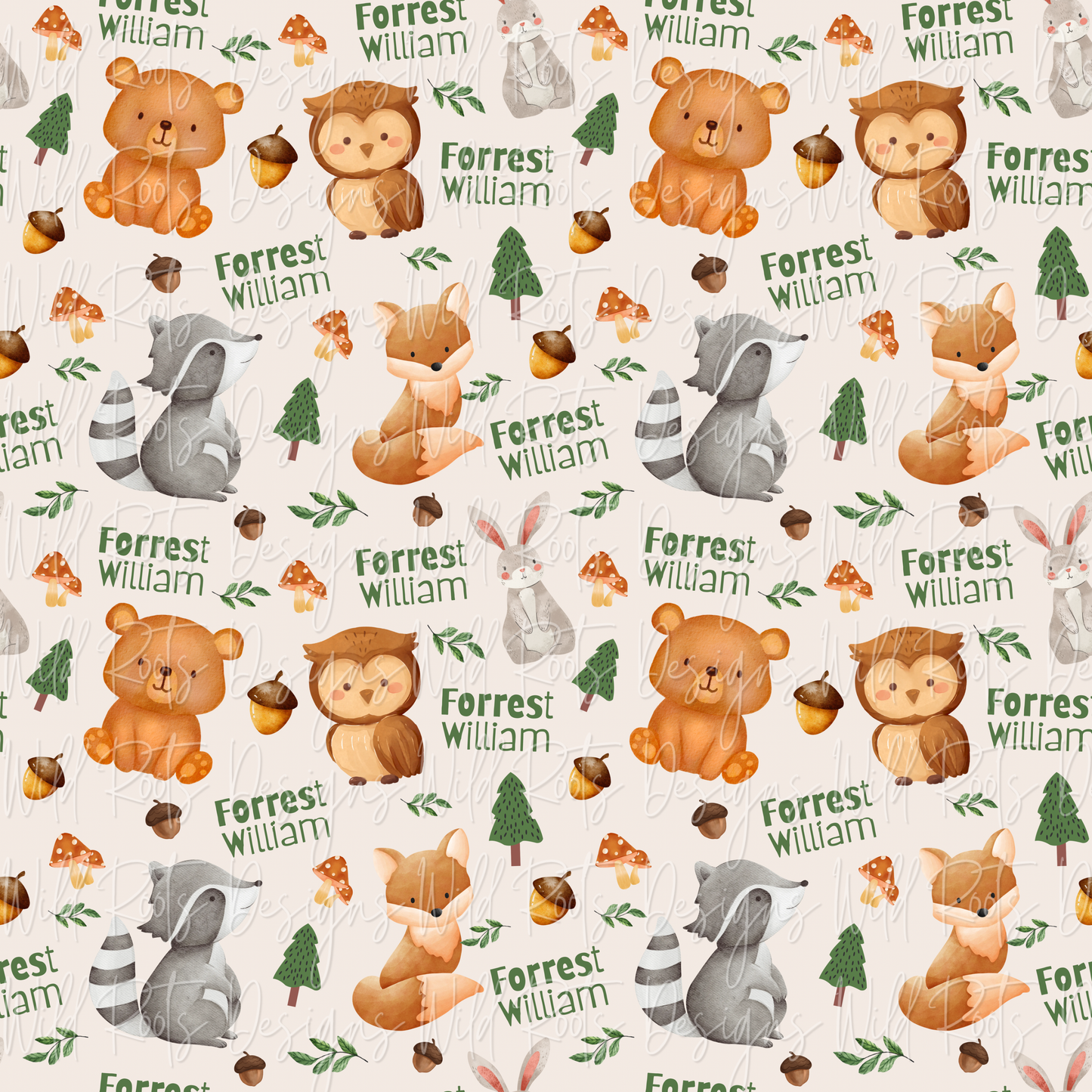 Woodland Creature Name Custom for Catie