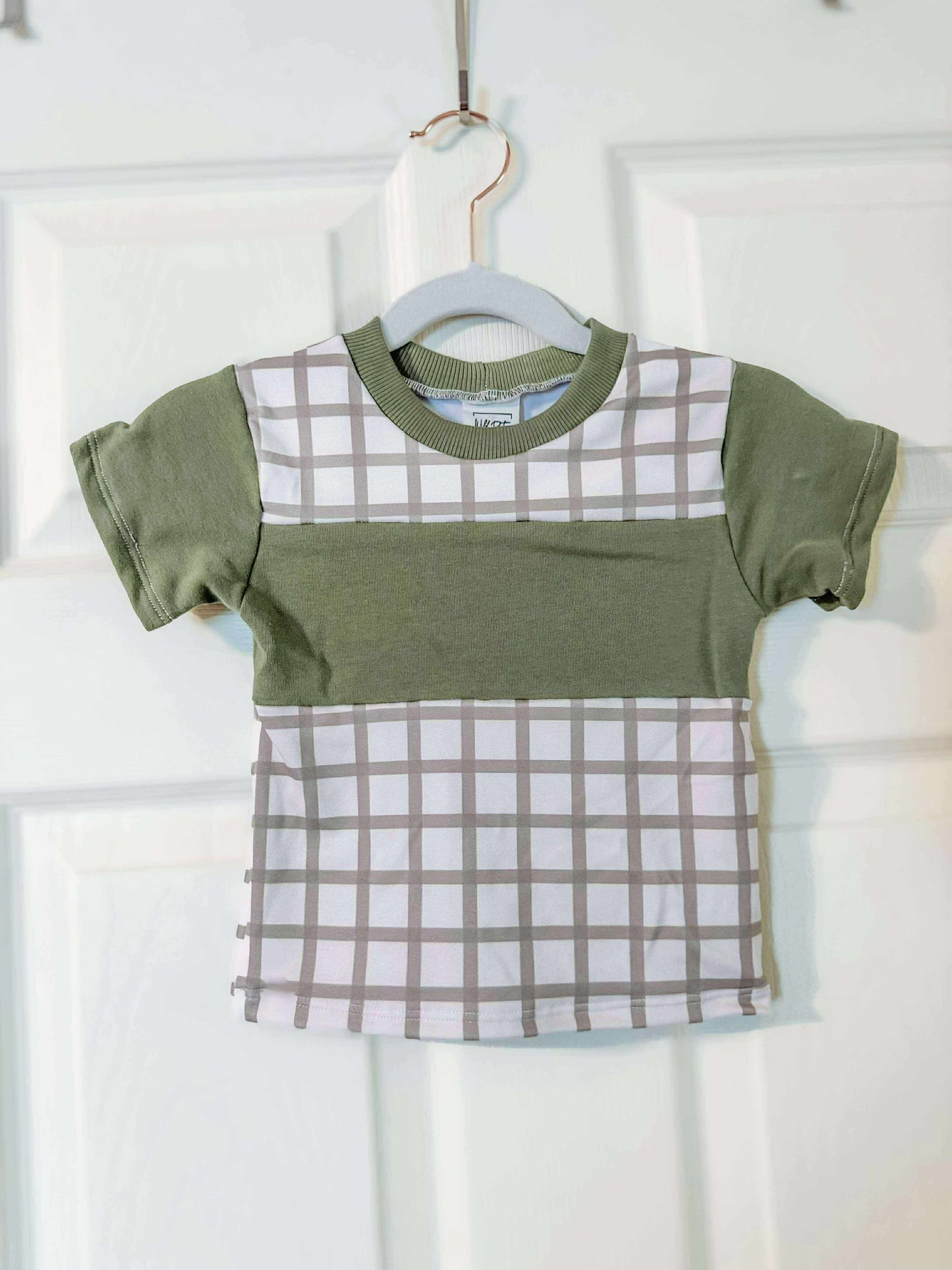 RTS Olive Green Plaid Upton Tee