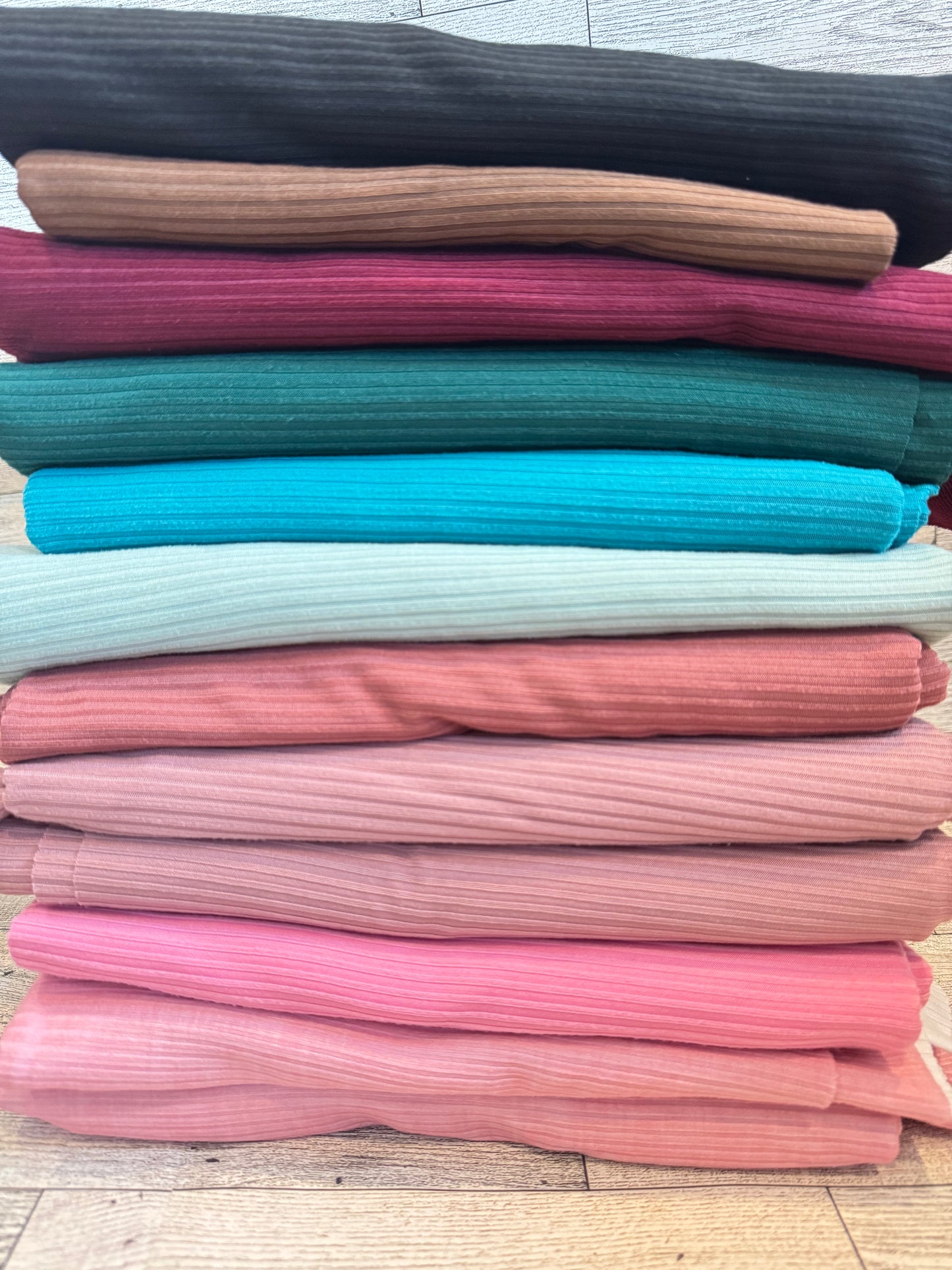 Fabric - solid yummy rib