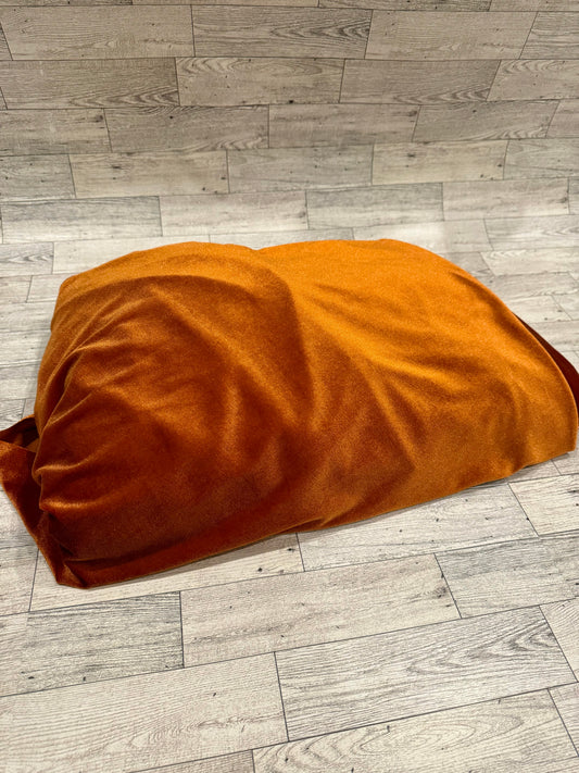 Fabric - Rust Stretch Velvet