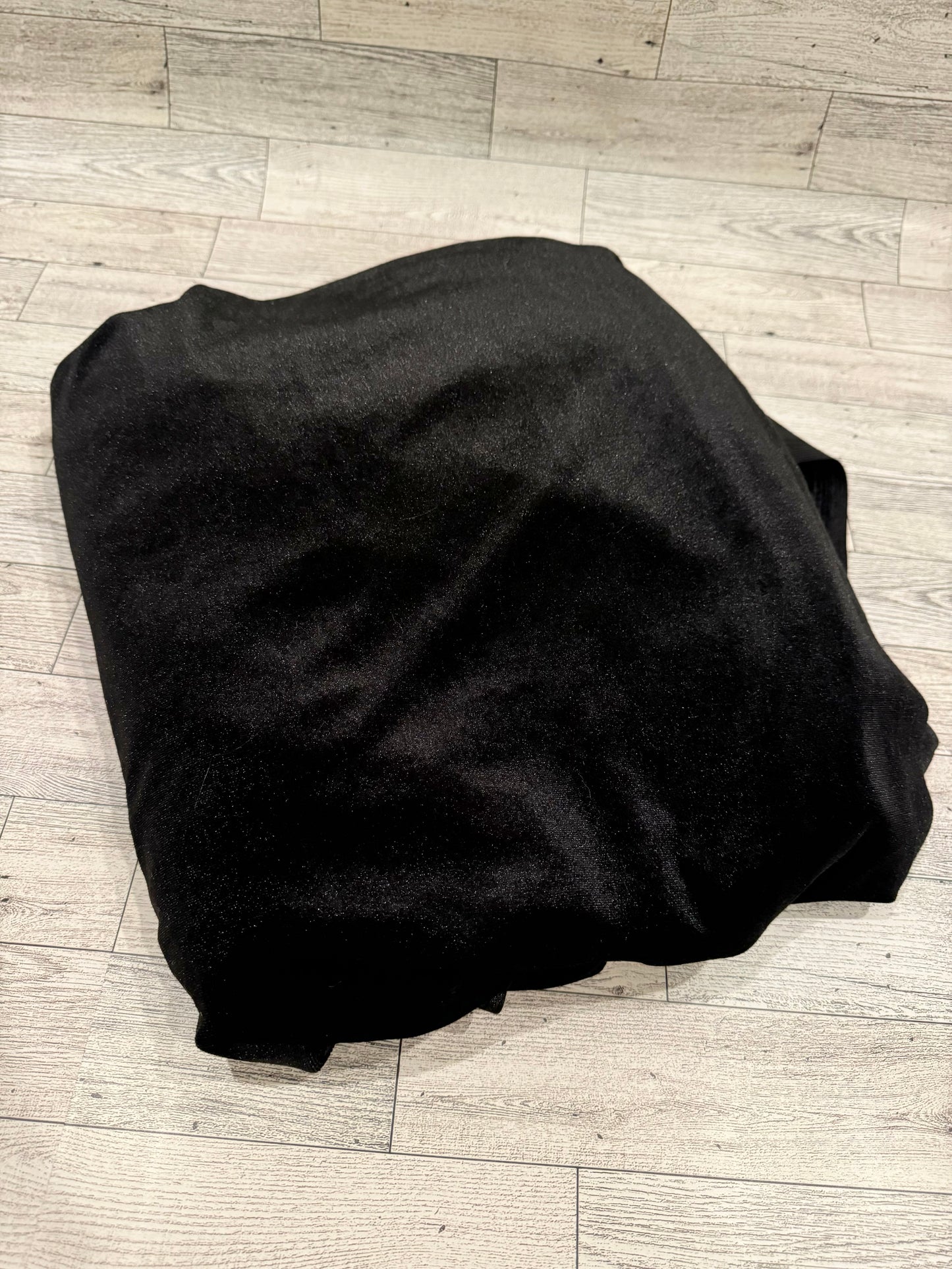 Fabric - Black Stretch Velvet