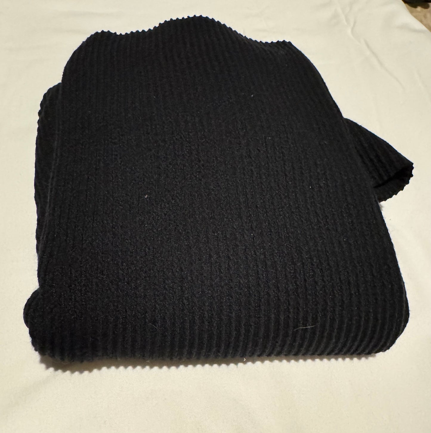 Fabric - black urban rib