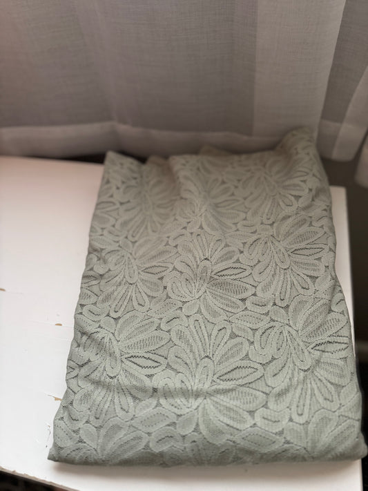 Fabric - Sage Green Lace