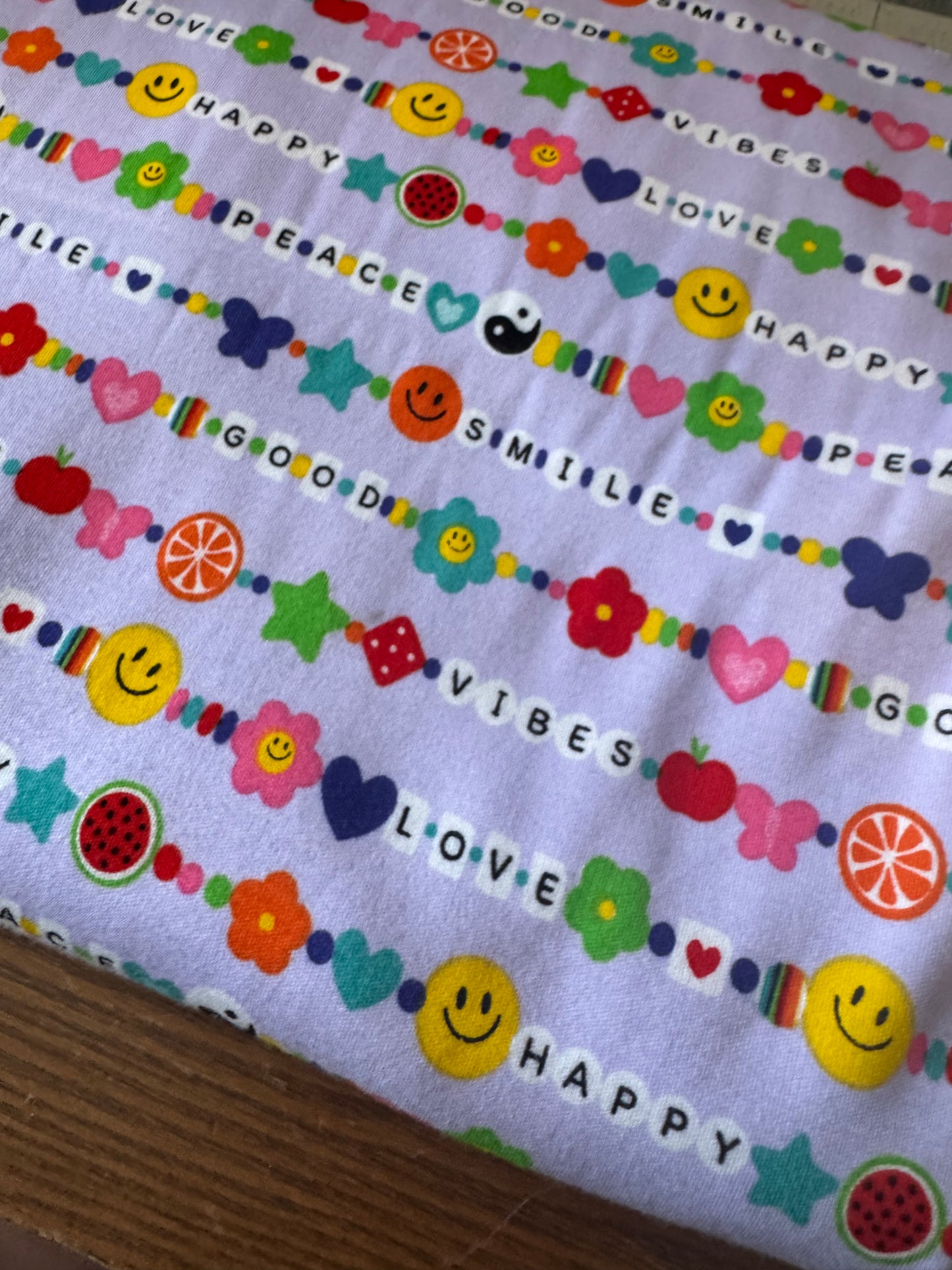 Fabric - friendship purple