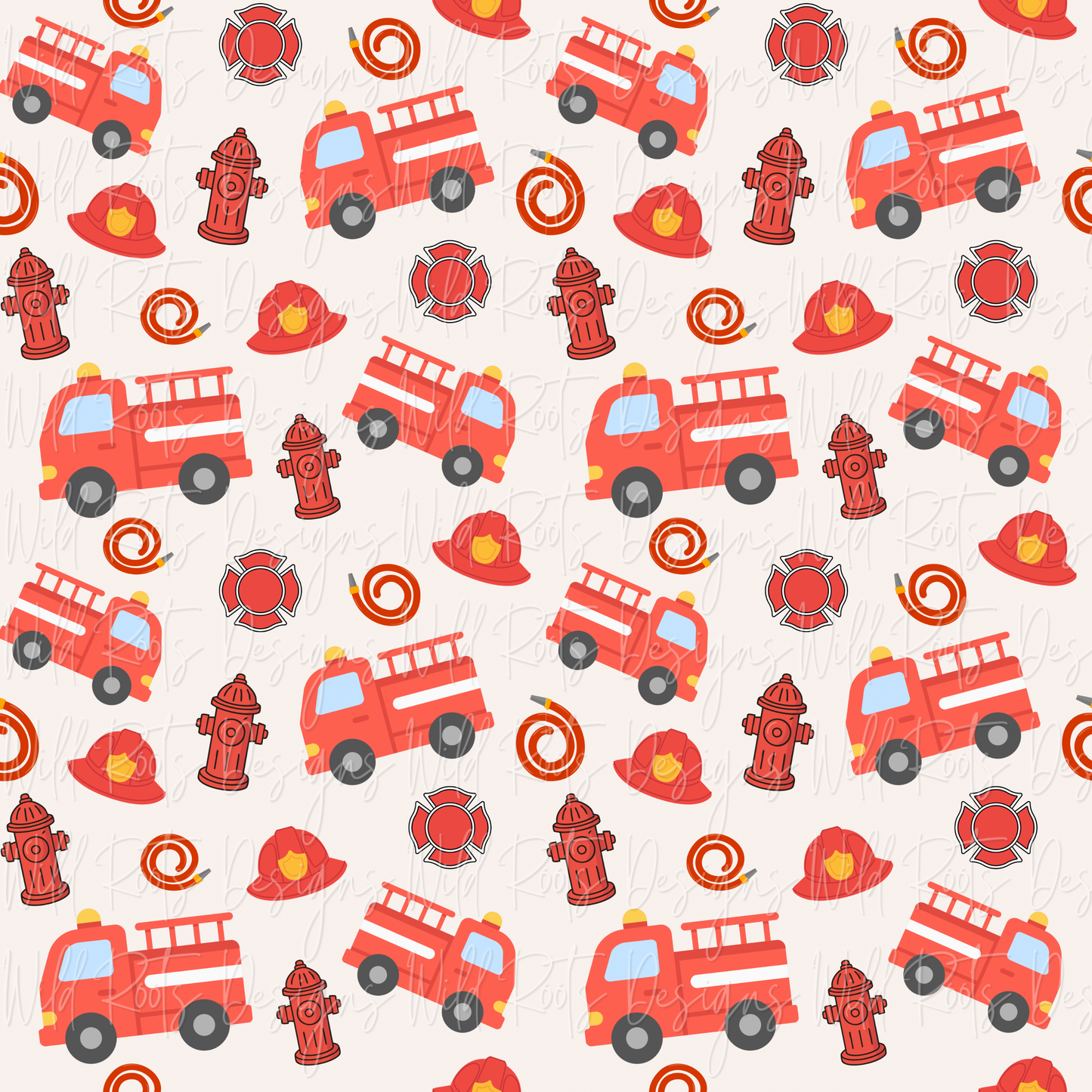 Fire trucks Seamless File