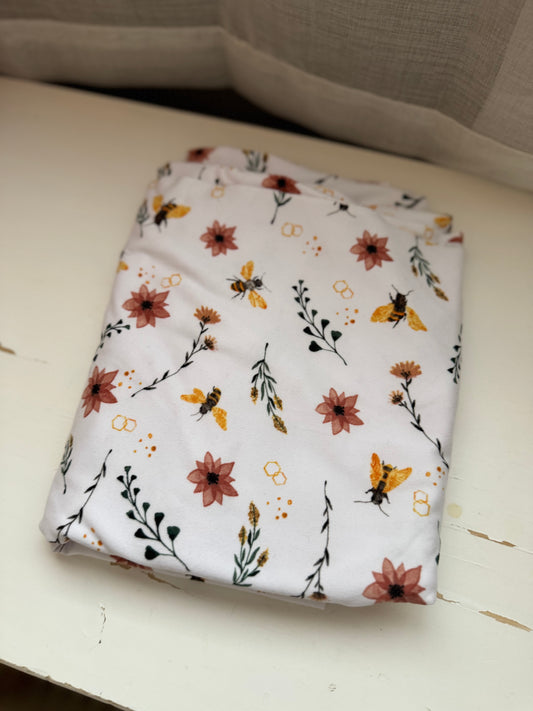 Fabric - Floral Bees