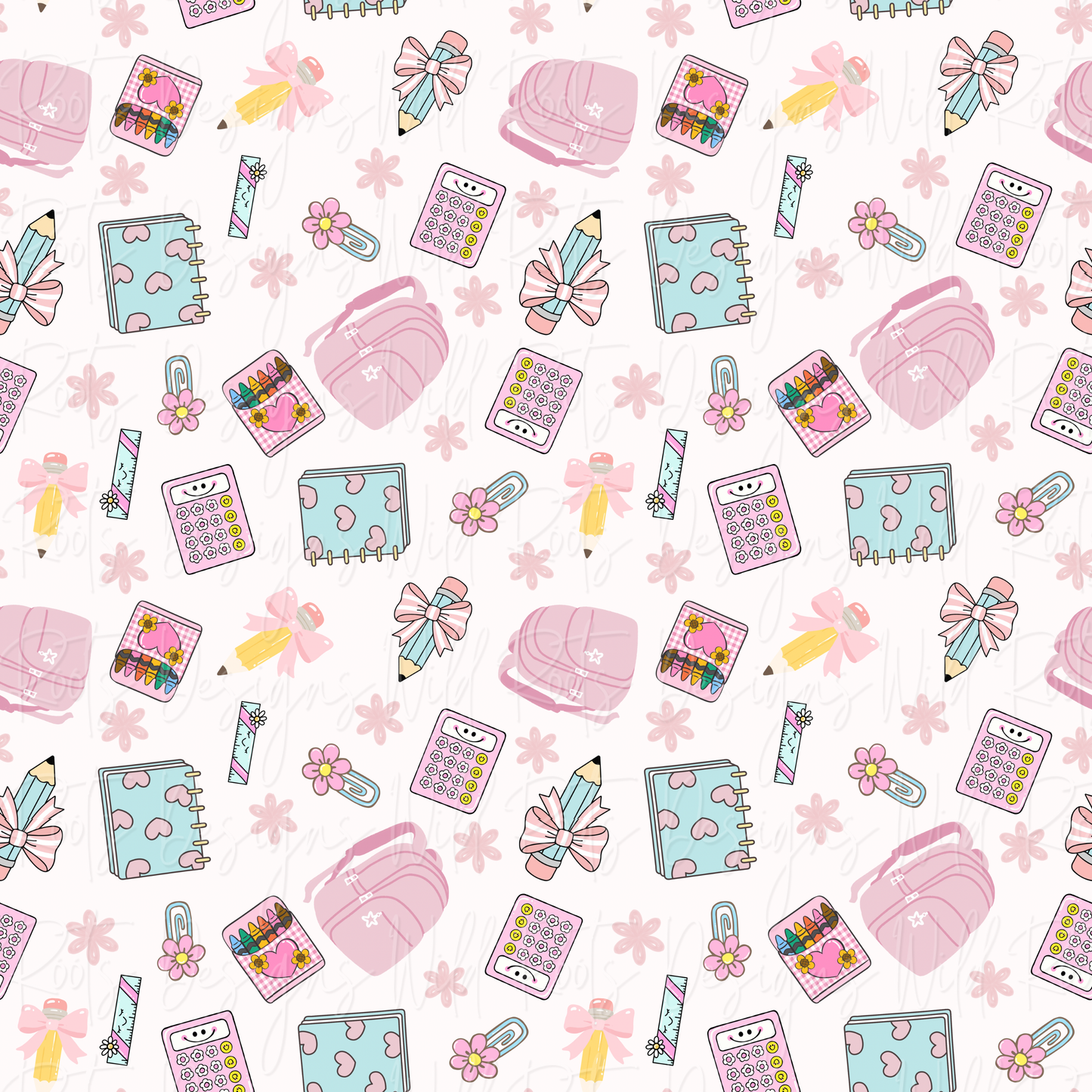 School Days Seamless File (Pink Colorway)