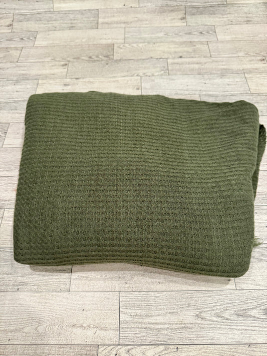 Fabric - Olive Green Waffle Knit