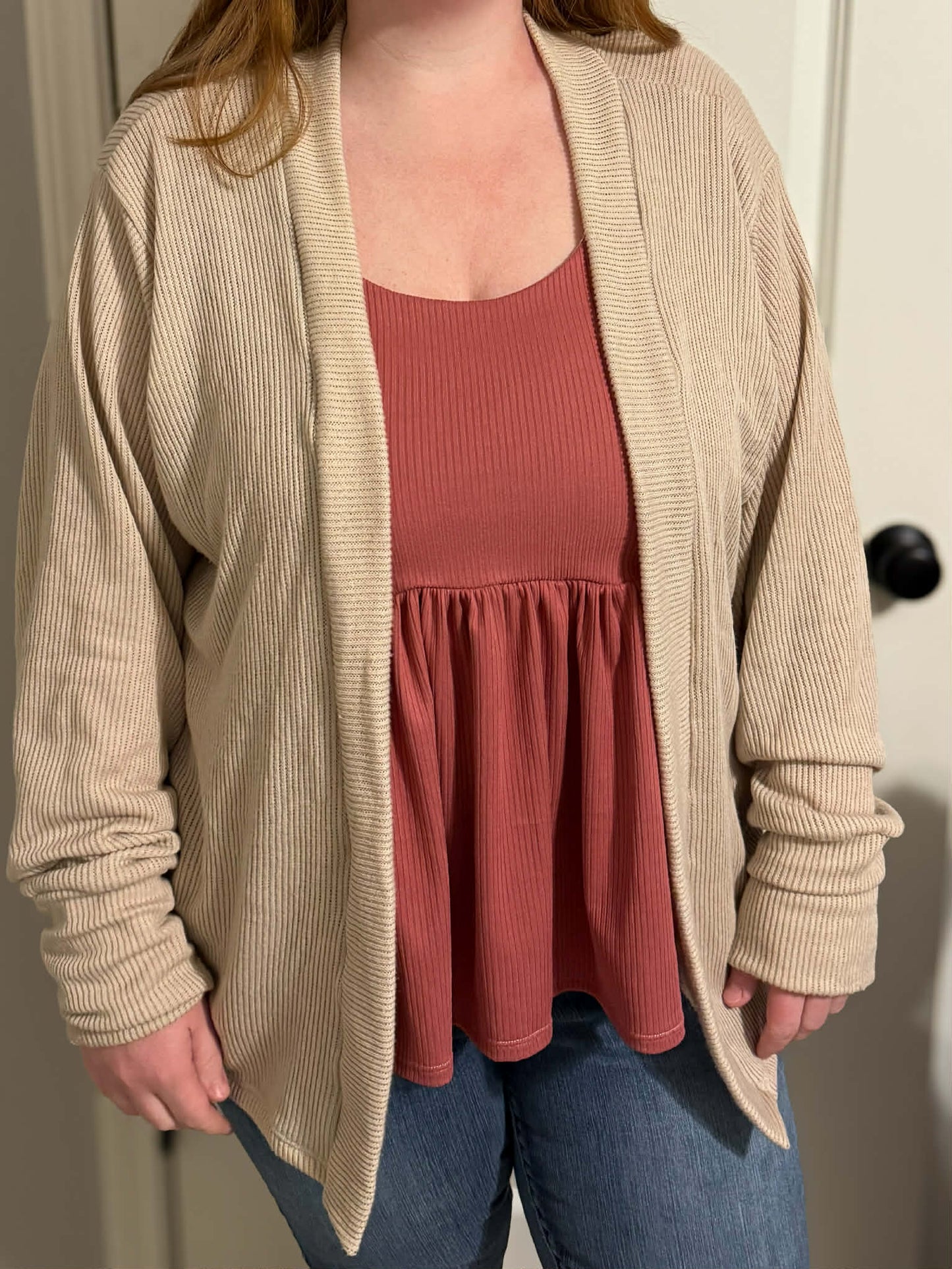 Adult Ruffle Peplum Tank