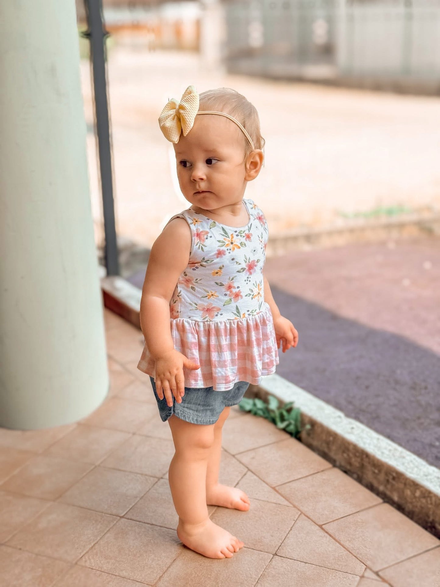 Ruffle Peplum Tank