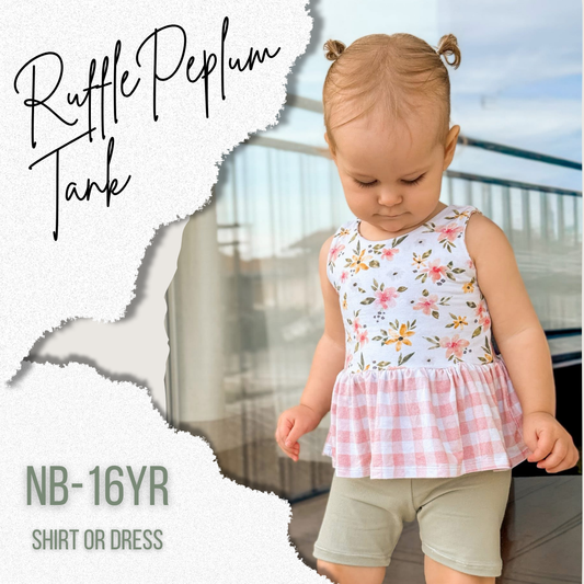 Ruffle Peplum Tank
