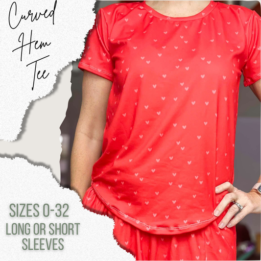 Adult Curved Hem Tee