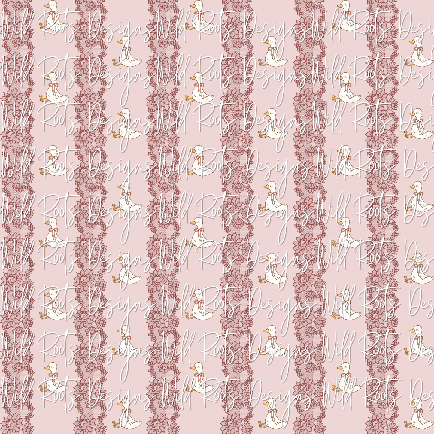 Lace Geese Mauve Seamless File