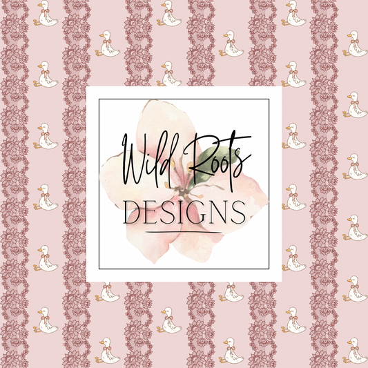 Lace Geese Mauve Seamless File