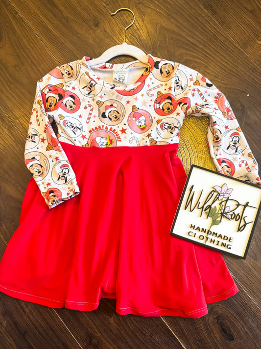 RTS- Ivy dress holiday mouse