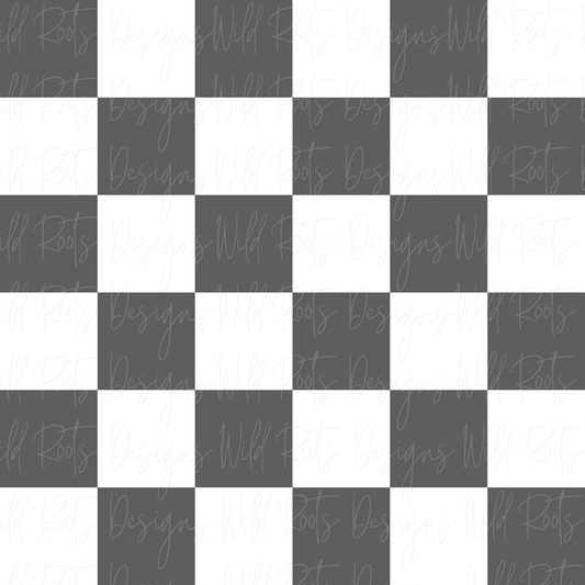 Muted Black Checkers