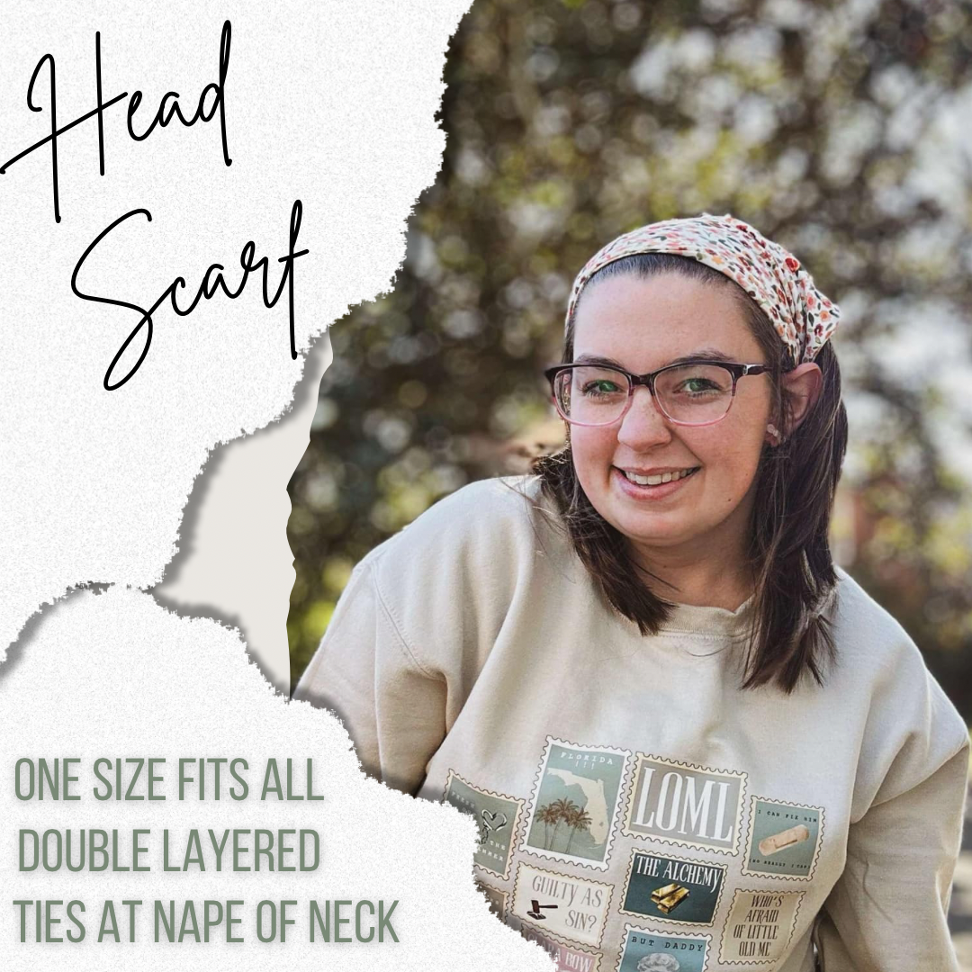 Floral Books Headscarf