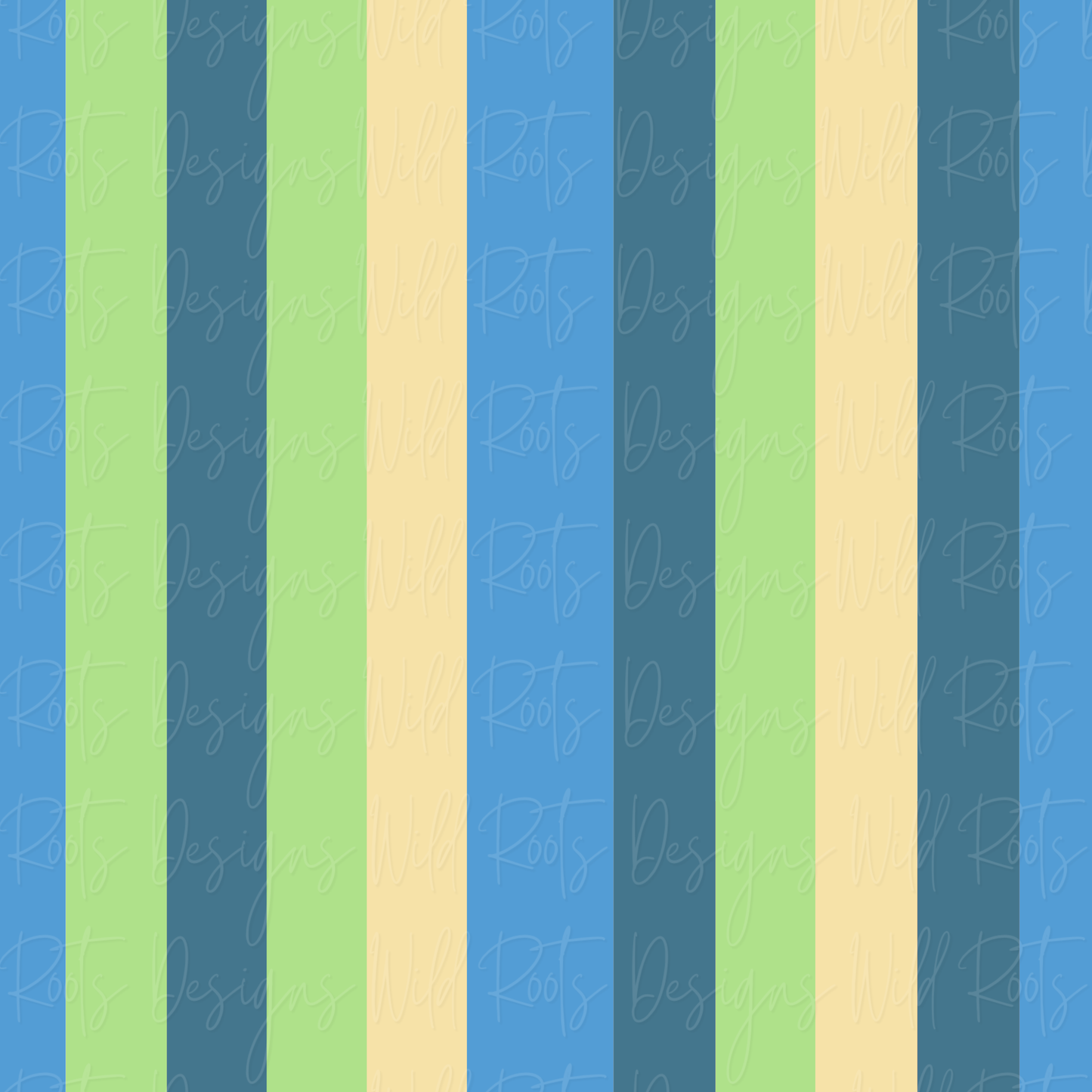 School Days Blue Stripes Coordinate