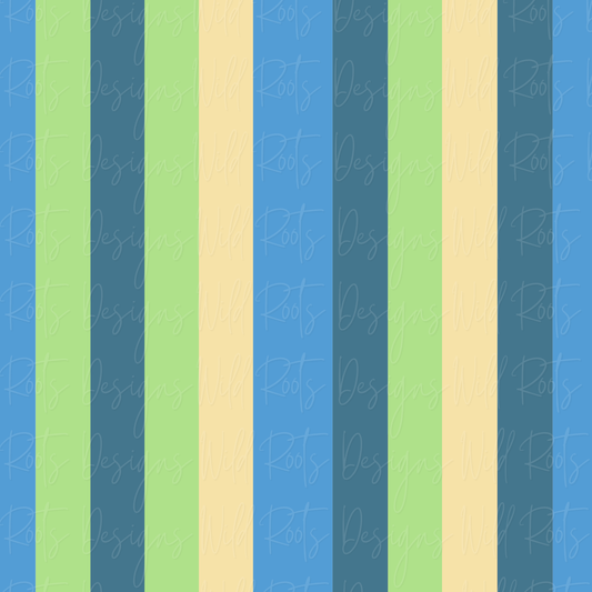 School Days Blue Stripes Coordinate