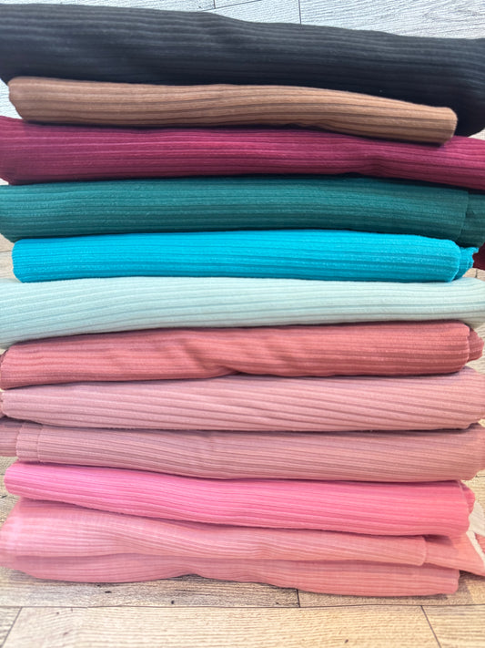 Fabric - solid yummy rib